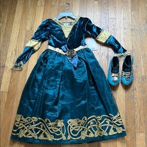 Disney Store Princess Merida Dress and Shoes